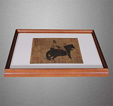 岳池书画装裱配框服务案例